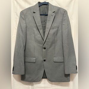 Michael Michael Kors men’s 40 L sport coat black white plaid blazer